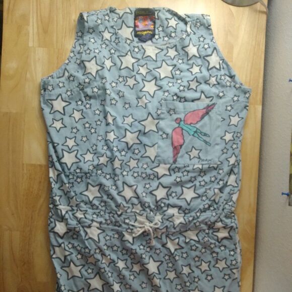 Vintage 80s Peter Max Neomax Psychedelic Pop Art Sleeveless Dress - Picture 2 of 8